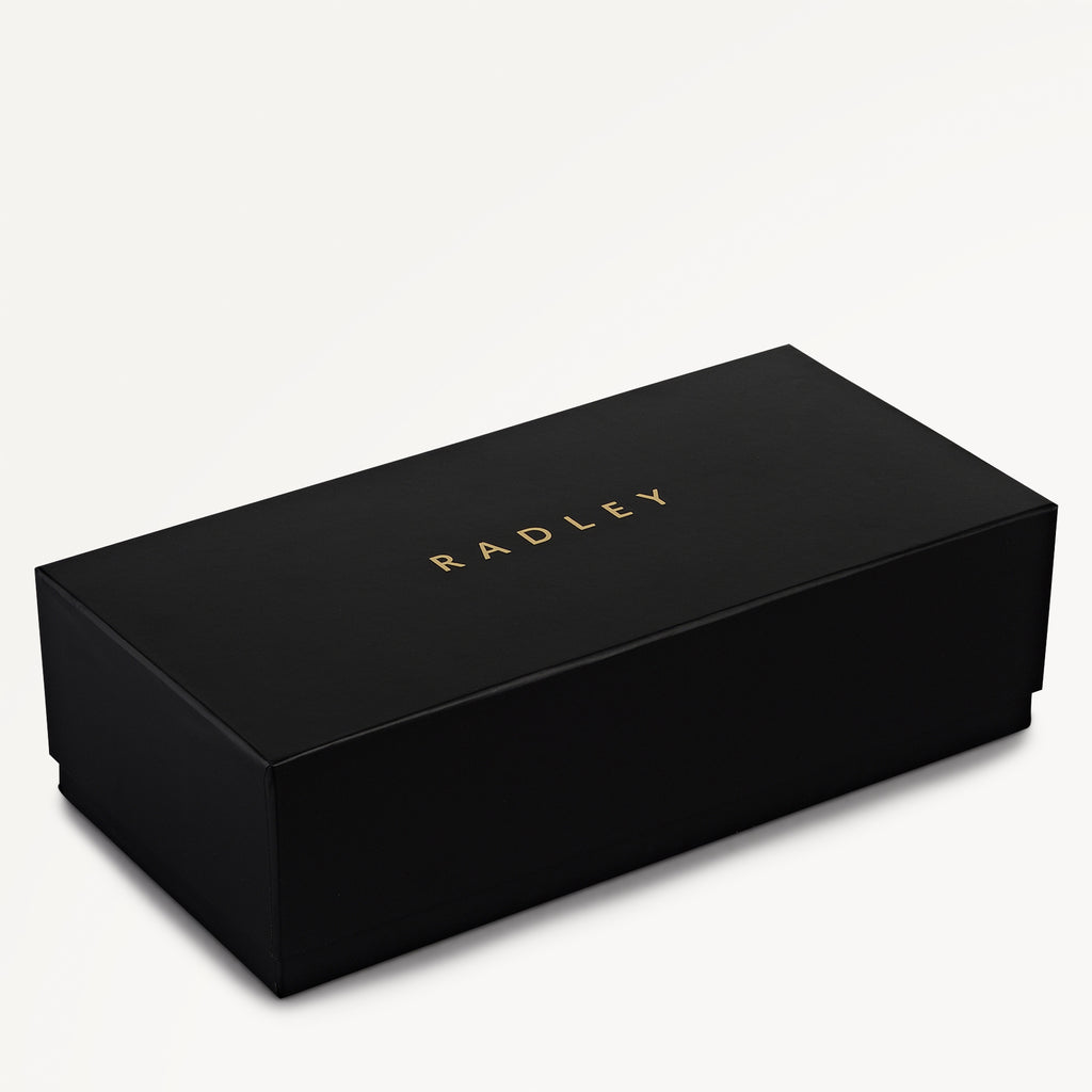 Halcomb Place Leather Medium Boxed Pencil Case in Black - 112868