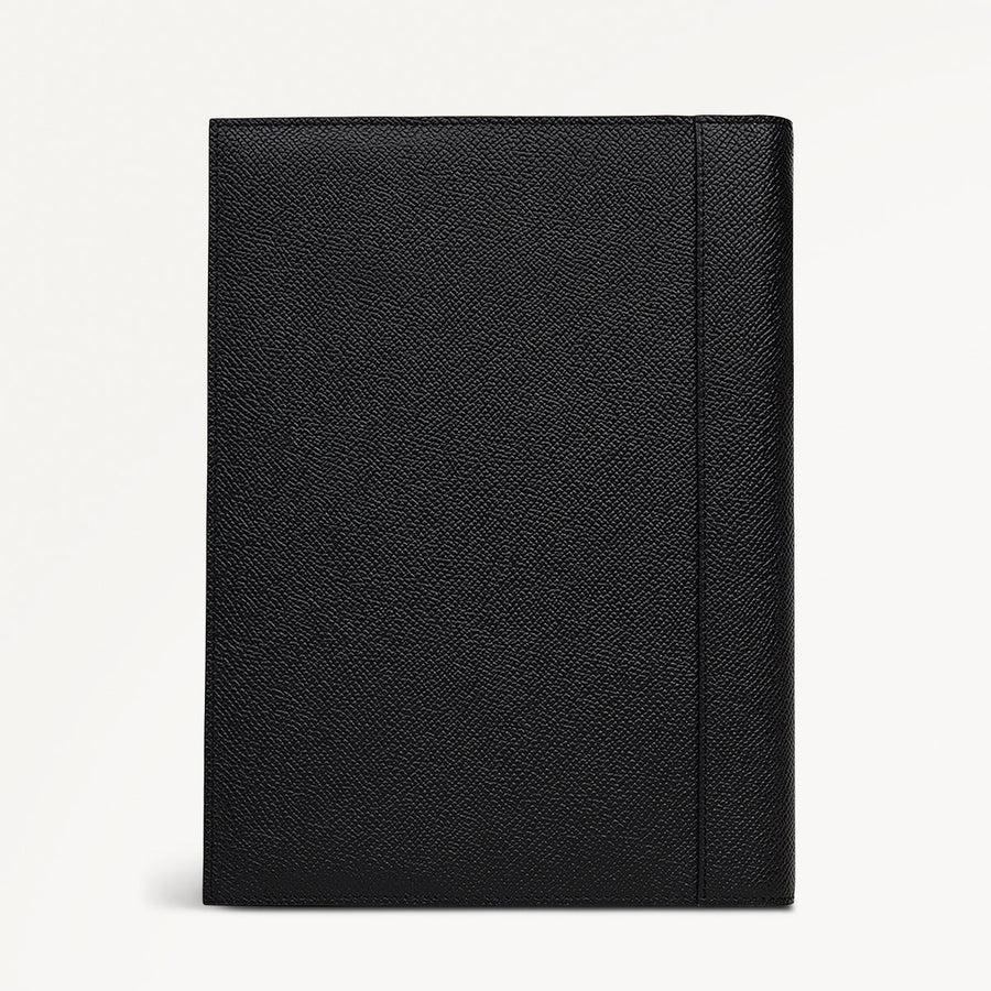 Halcomb Place Leather Notebook Sleeve in Black - 112870
