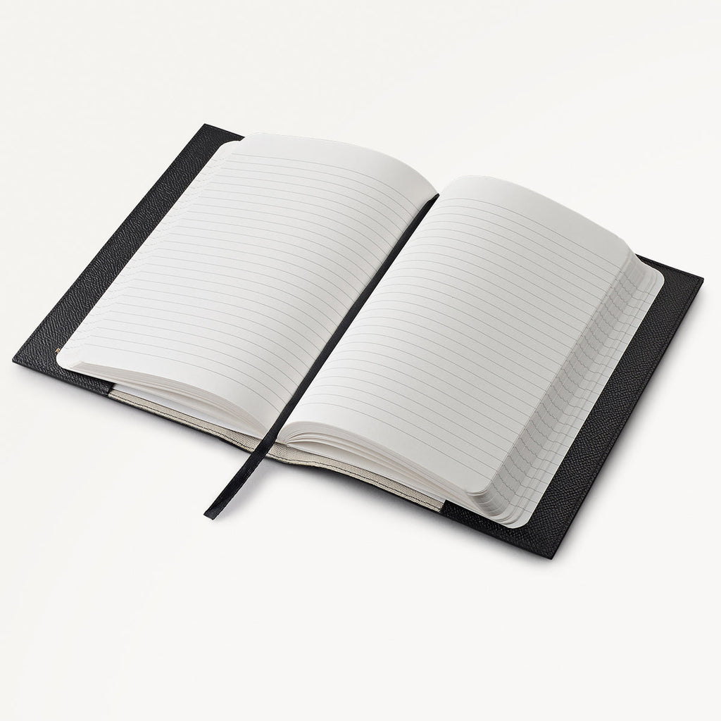 Halcomb Place Leather Notebook Sleeve in Black - 112870