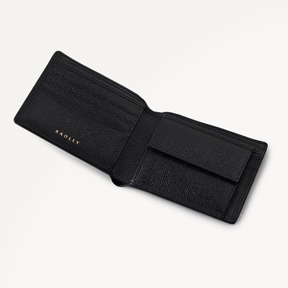 Halcomb Place Leather Medium Boxed Wallet in Black - 112872