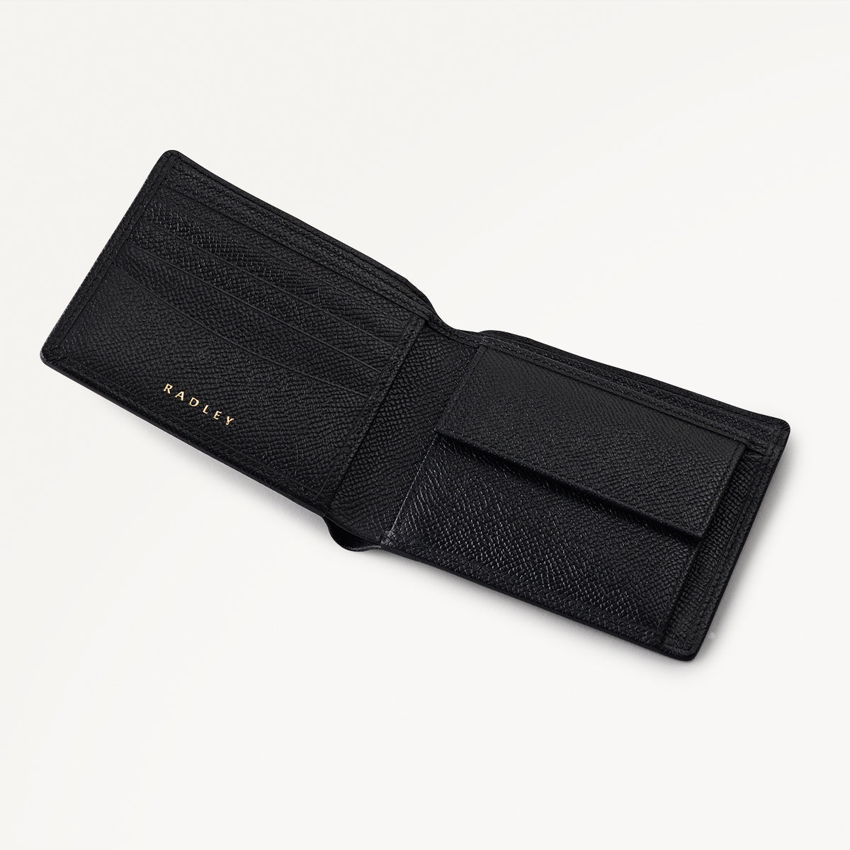 Halcomb Place Leather Medium Boxed Wallet in Black - 112872