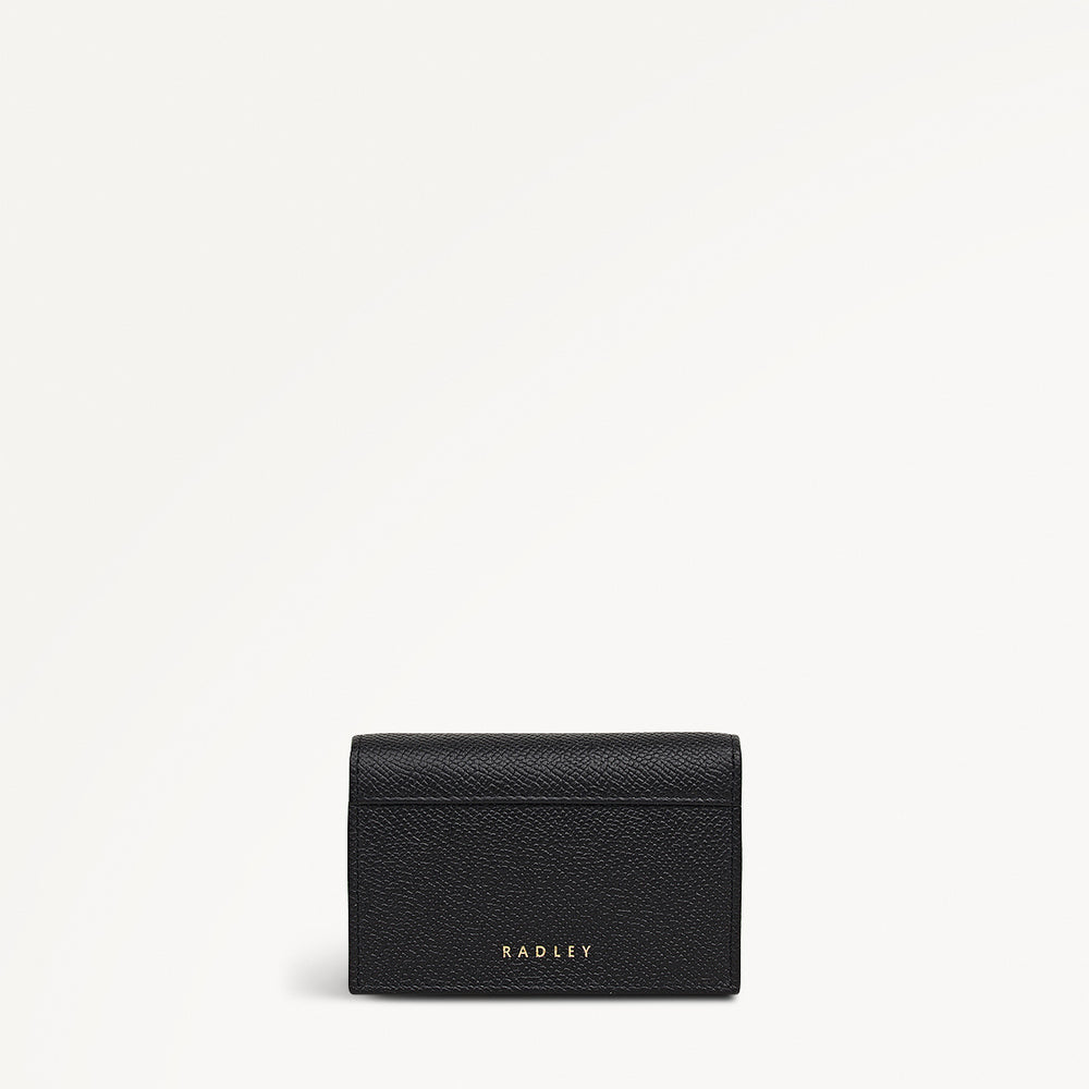 Halcomb Place Leather Medium Boxed Card Holder in Black - 112873