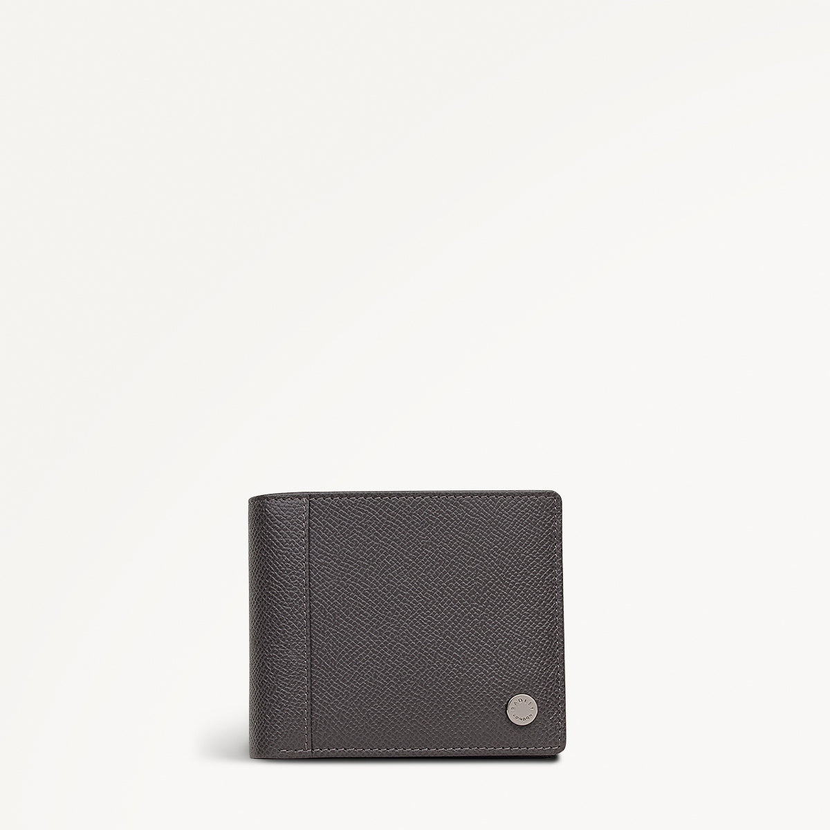 Halcomb Place Leather Medium Boxed Wallet in Charcoal - 112874