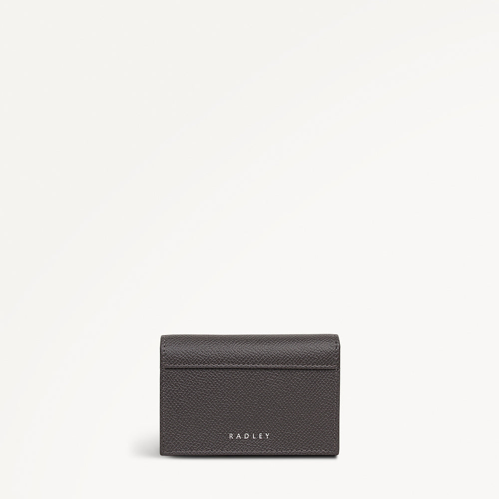 Halcomb Place Leather Medium Boxed Card Holder in Charcoal - 112875