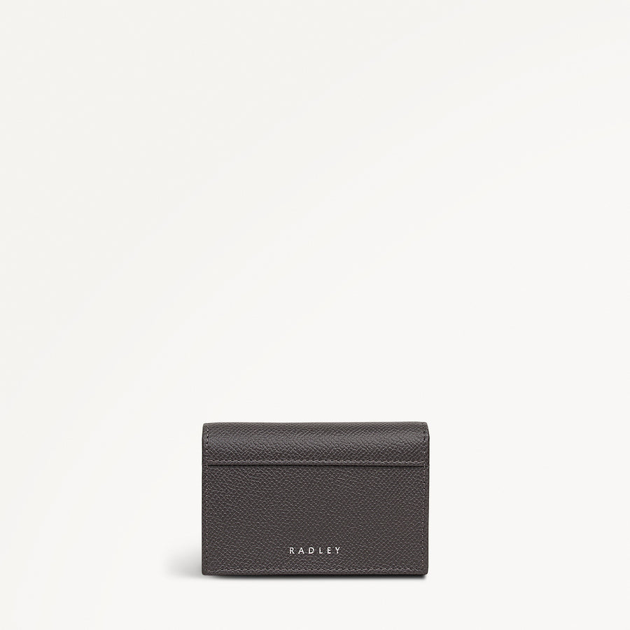 Halcomb Place Leather Medium Boxed Card Holder in Charcoal - 112875