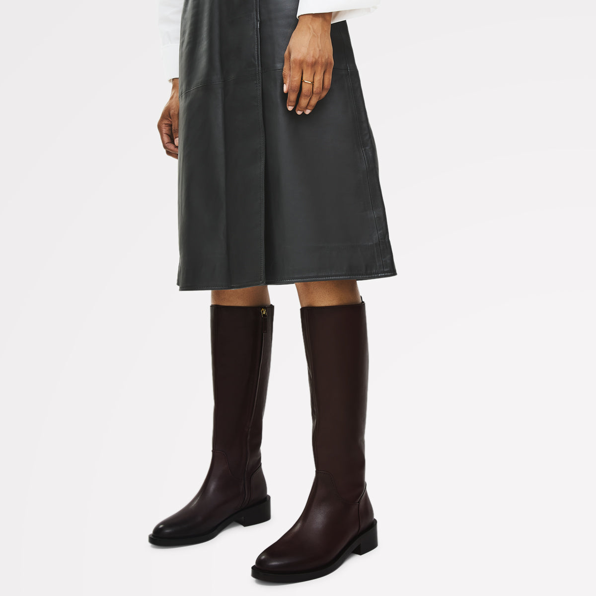 Hanbury Row Long Riding Boot Chocolate - 112876