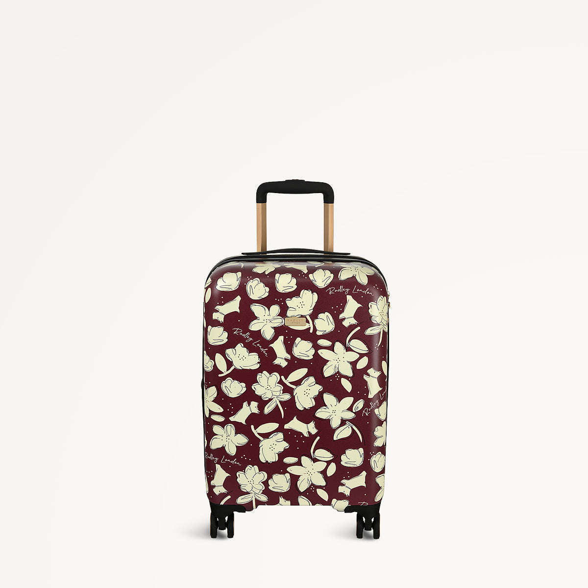 Thrift Floral 4 Wheel Carry On Dark Cherry - 112889