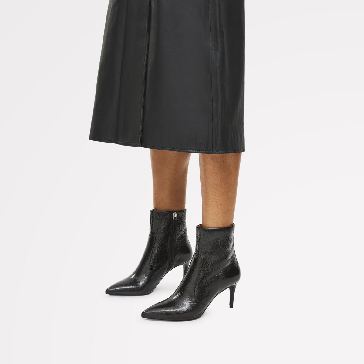 Duchess Close Stiletto Point Bootie Black - 112890