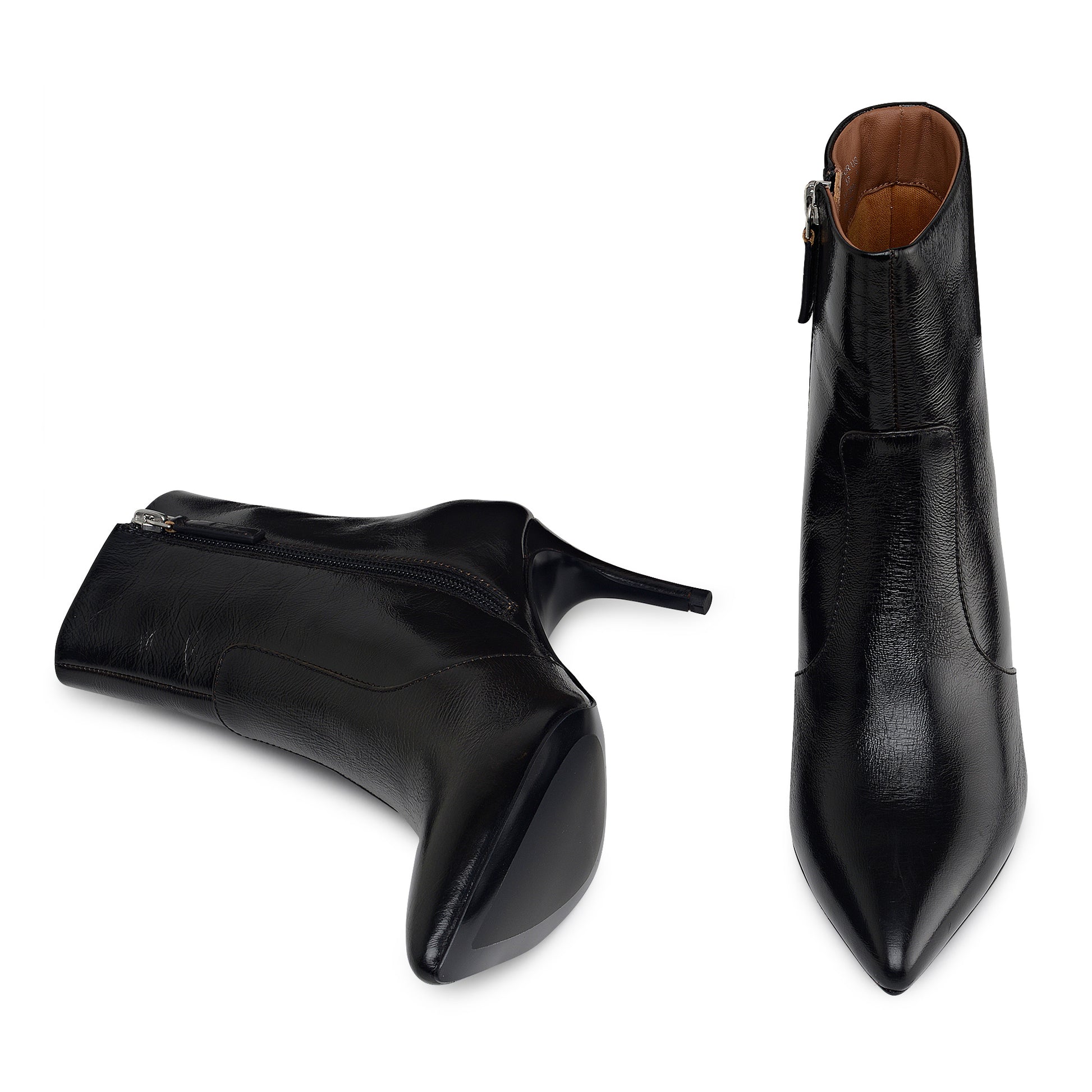 Duchess Close Stiletto Point Bootie Black - 112890