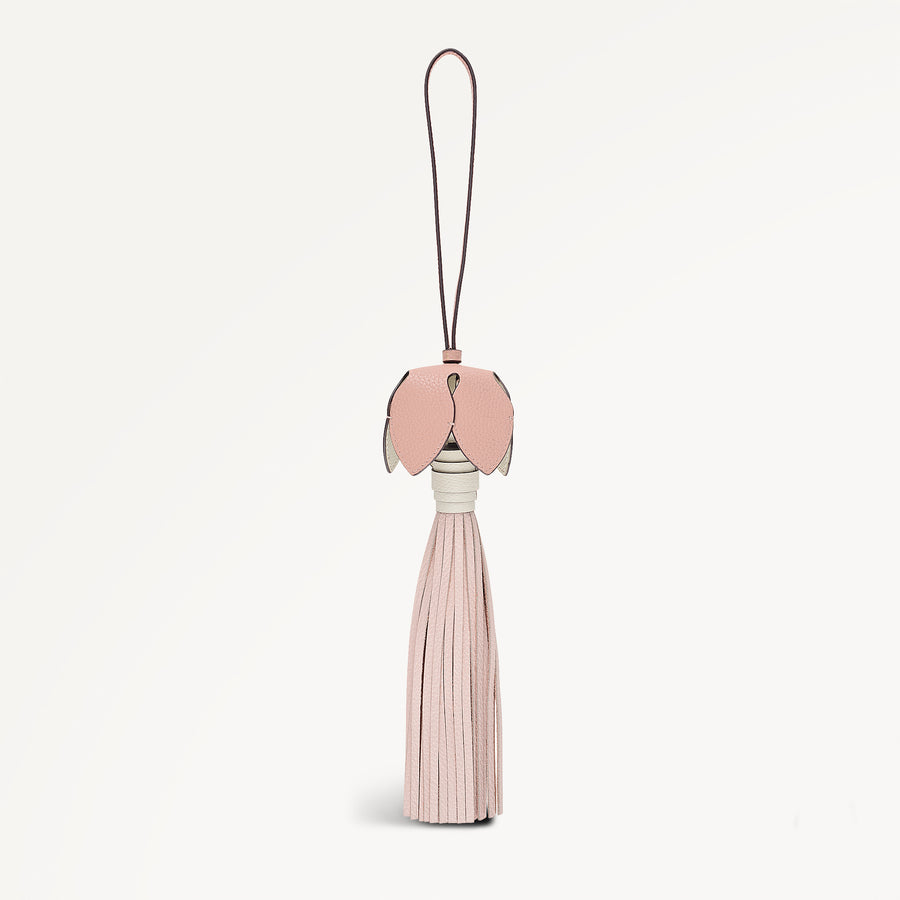 Flower Charm Small Bag Charm in Clay Pink - 112900