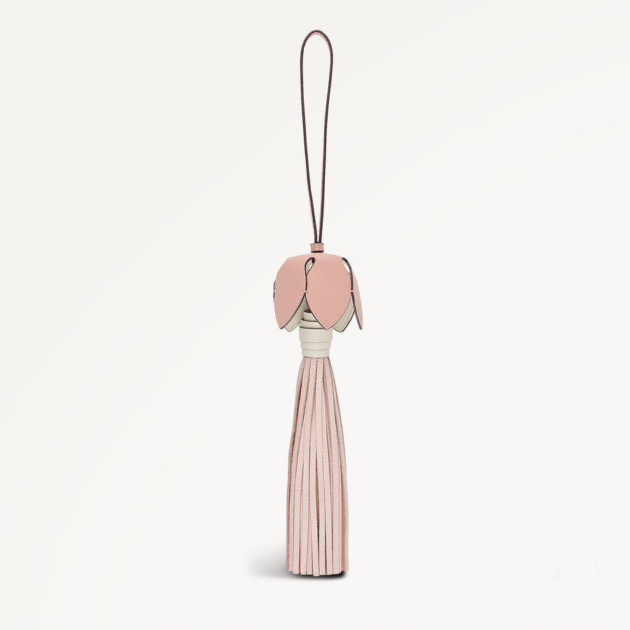 Flower Charm Small Bag Charm in Clay Pink - 112900