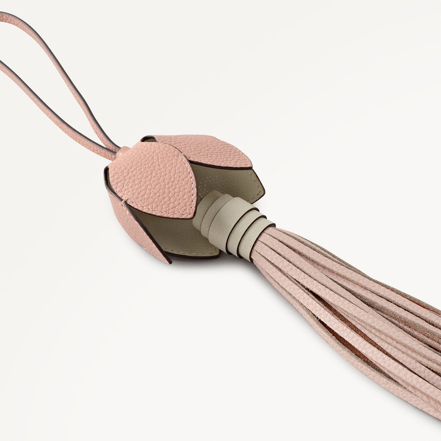 Flower Charm Small Bag Charm in Clay Pink - 112900