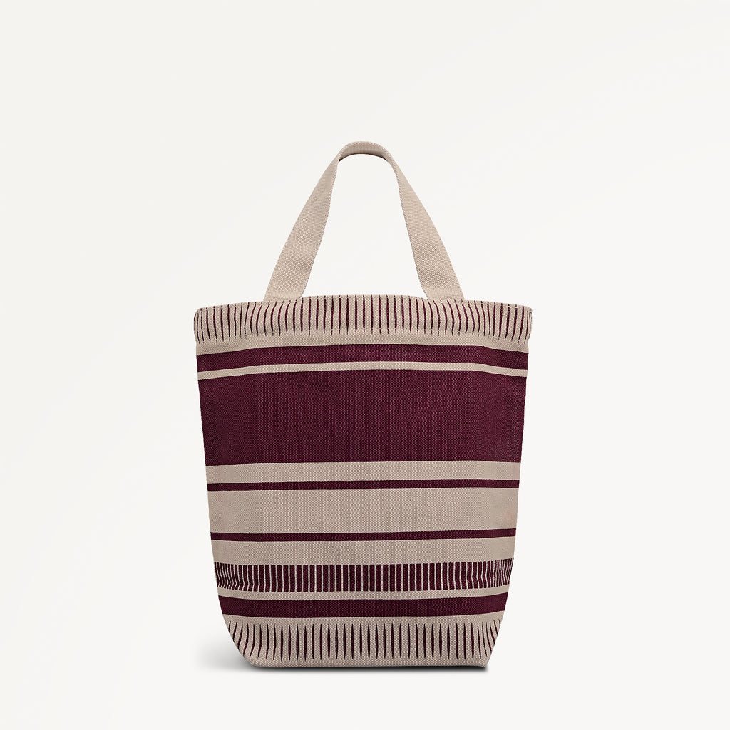 Radley Stripe Small Open Top Grab Dark Cherry - 112907