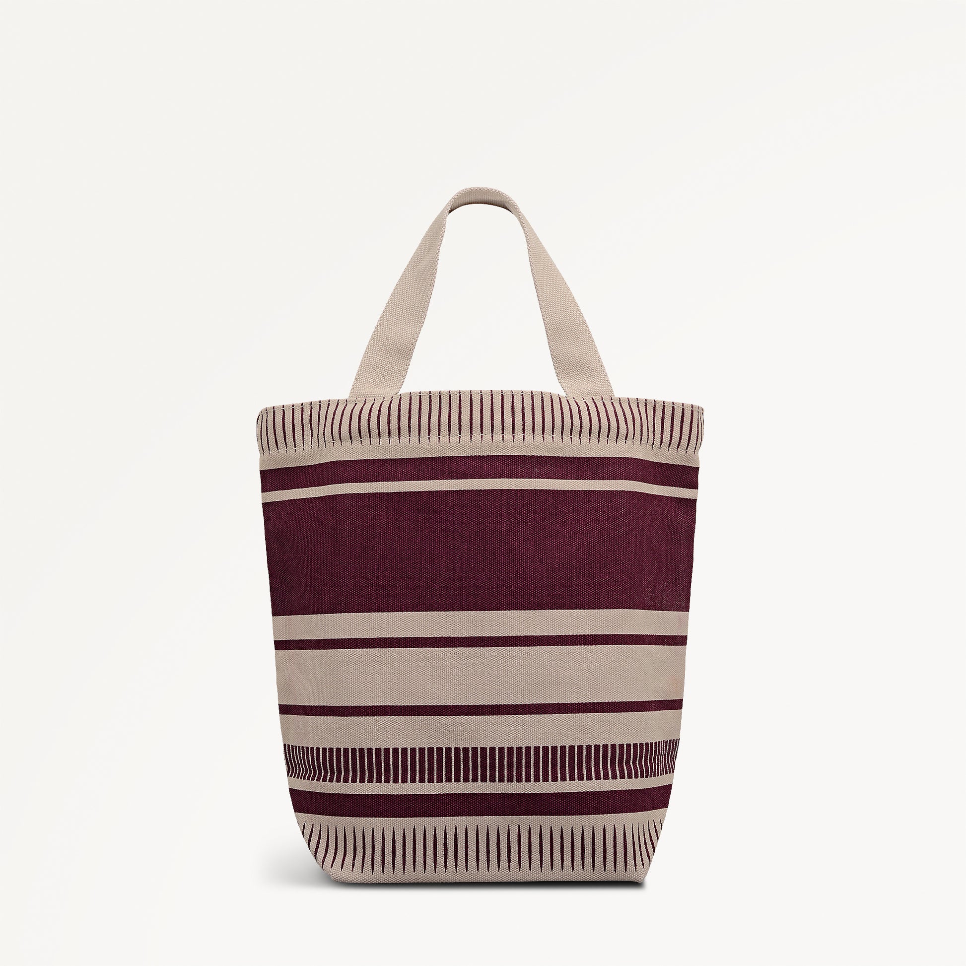 Radley Stripe Small Open Top Grab Dark Cherry - 112907