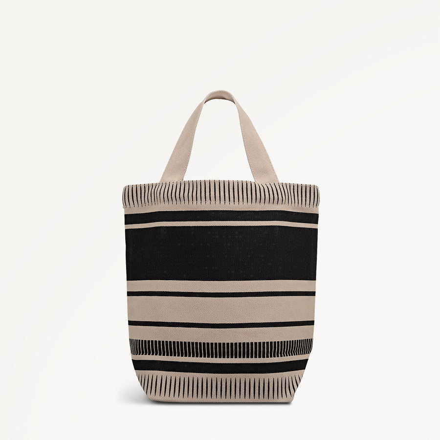 Radley Stripe Small Open Top Grab Black - 112908