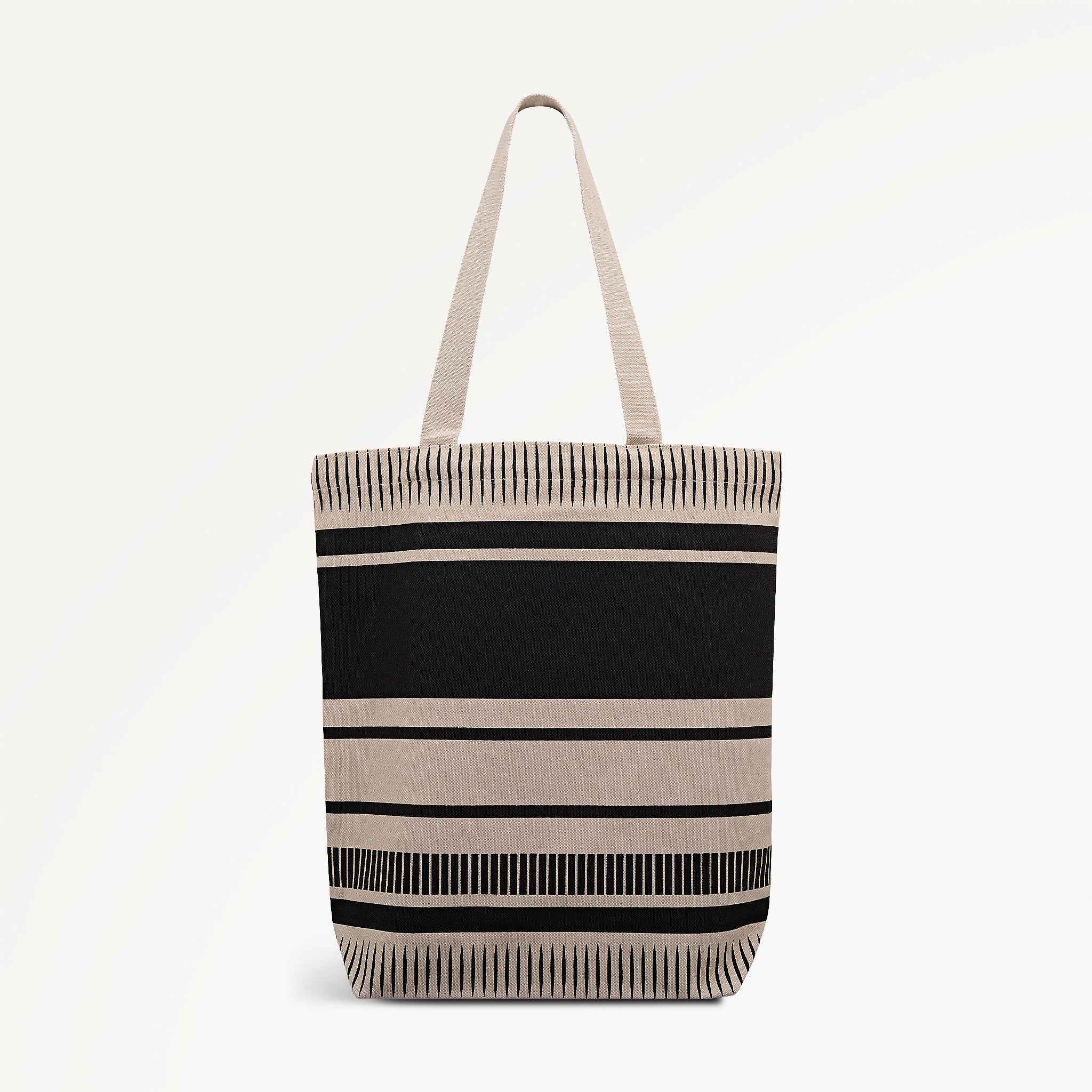 Radley Stripe Large Open Top Tote Black - 112910