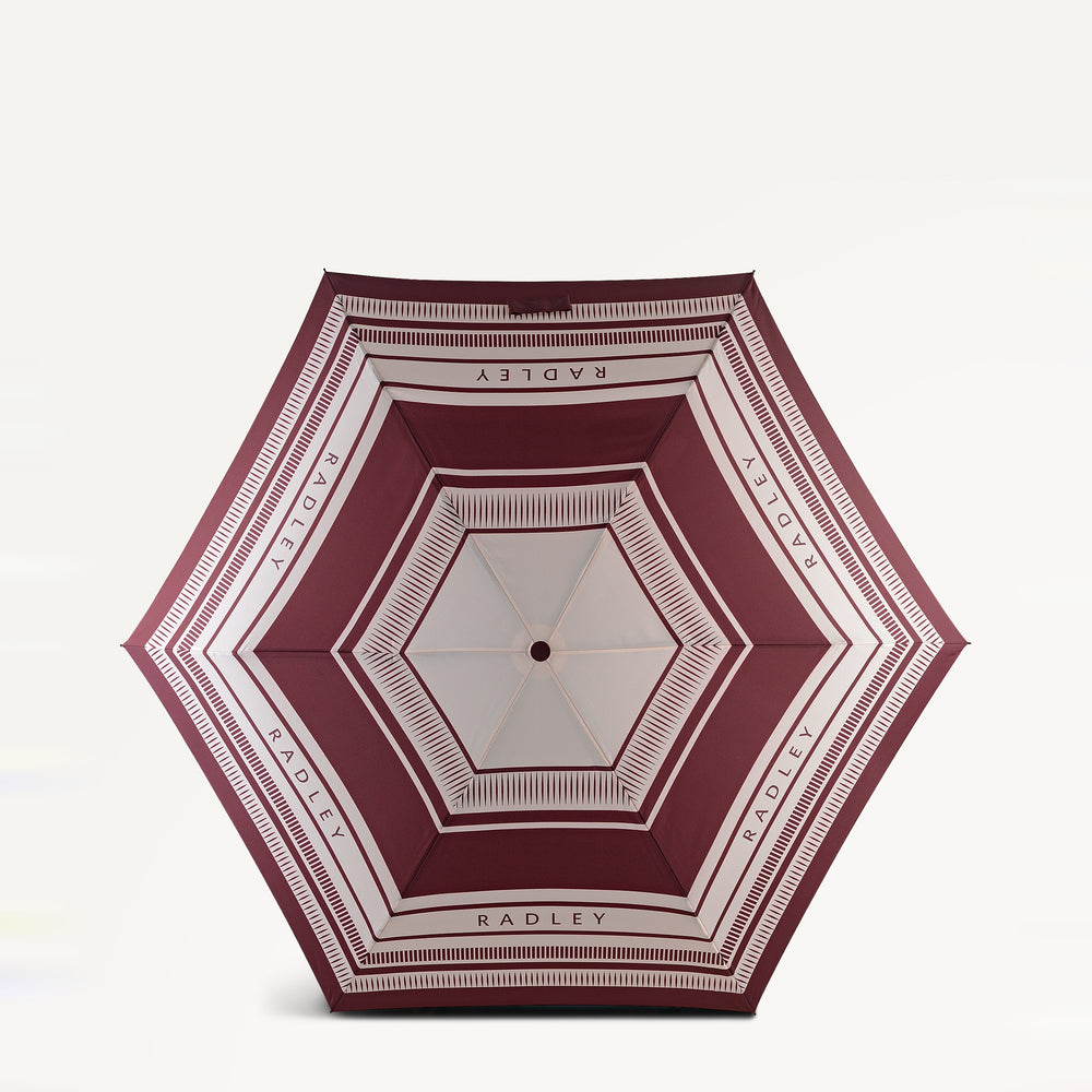 Radley Stripe Responsible Handbag Umbrella - OUF10201