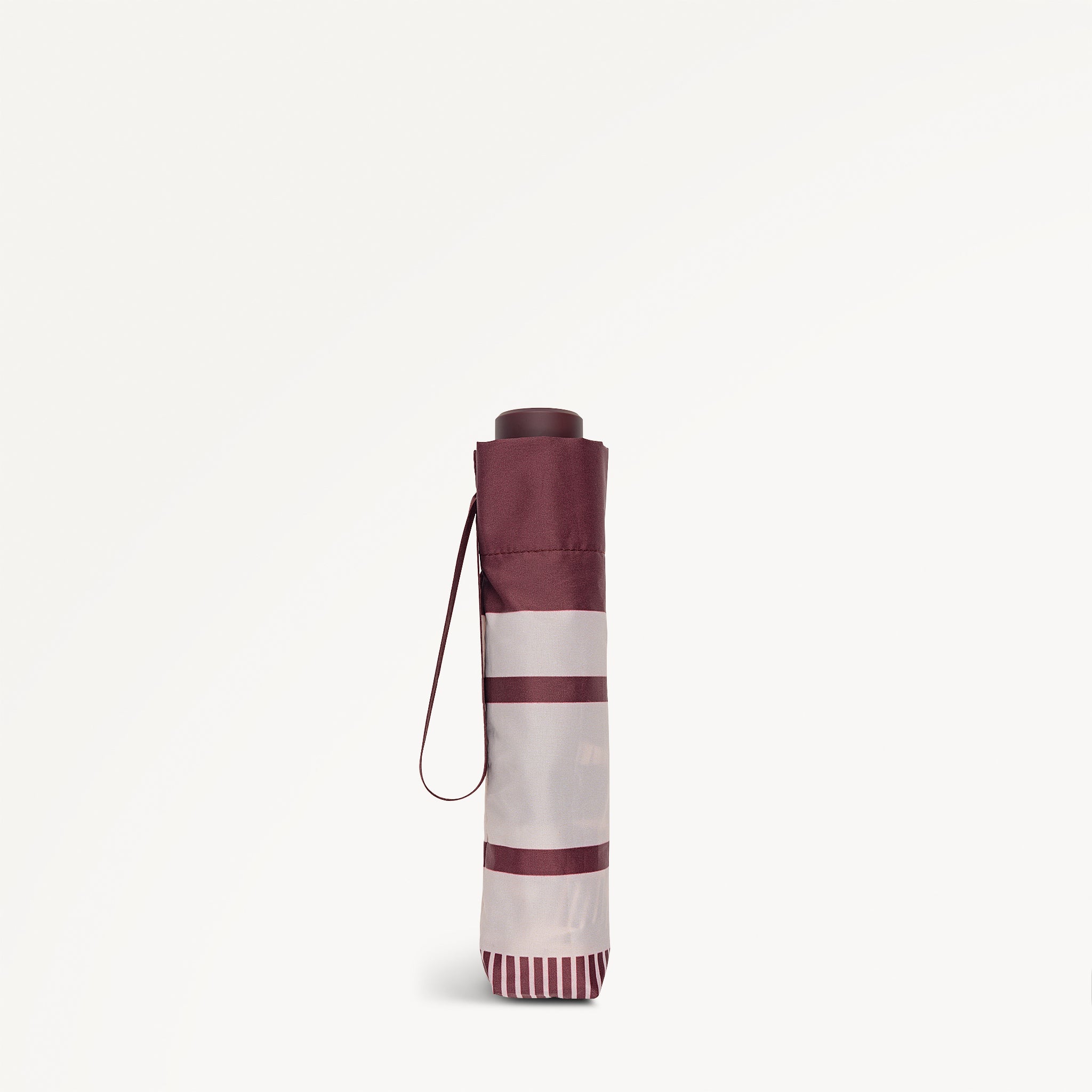 Radley Stripe Responsible Handbag Umbrella Dark Cherry - 112916