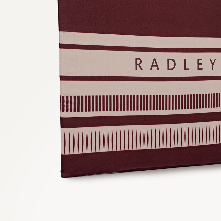 Radley Stripe Responsible Foldaway Dark Cherry - 112917