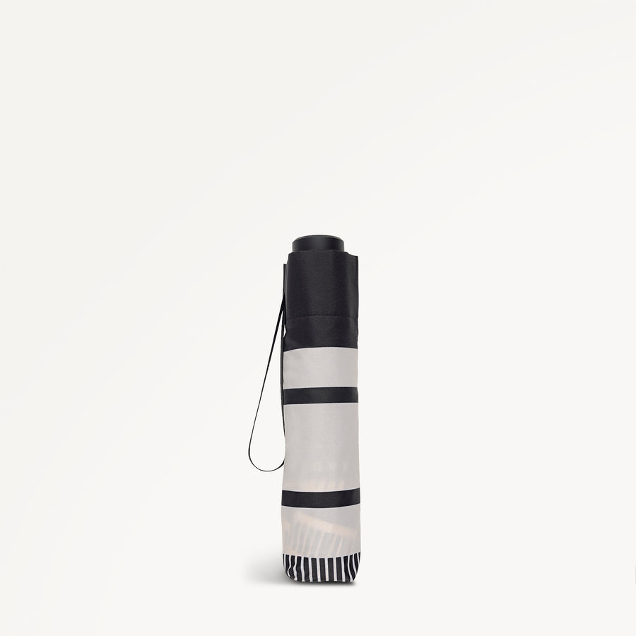 Radley Stripe Responsible Handbag Umbrella Black - 112918