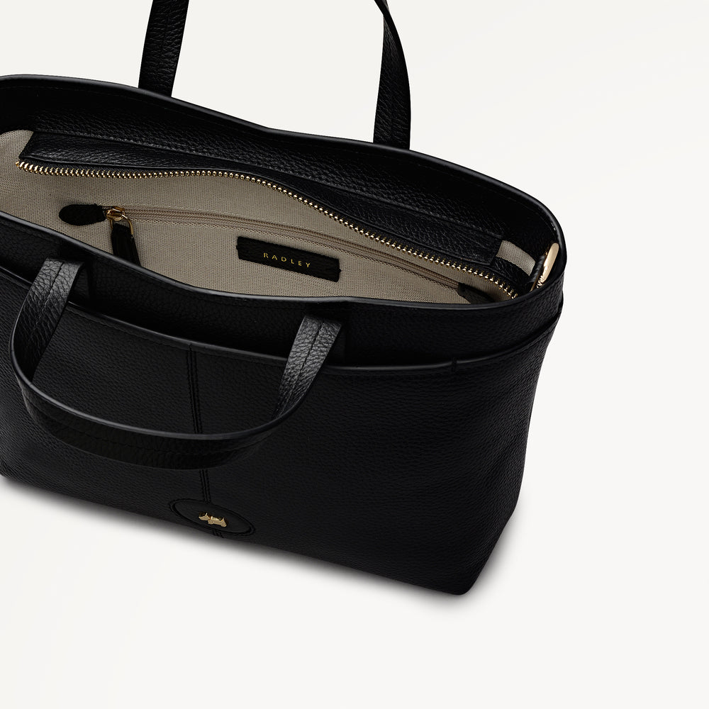 Maldon Mews Medium Ziptop Grab Black - 112920