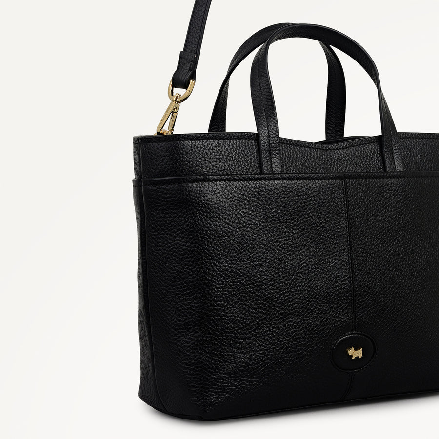 Maldon Mews Medium Ziptop Grab Black - 112920