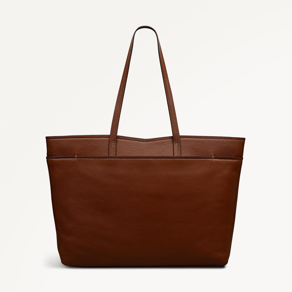 Maldon Mews Large Ziptop Tote Cognac - 112926