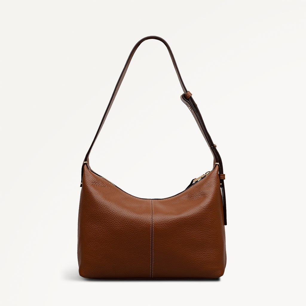 Maldon Mews Medium Ziptop Shoulder Cognac - 112929