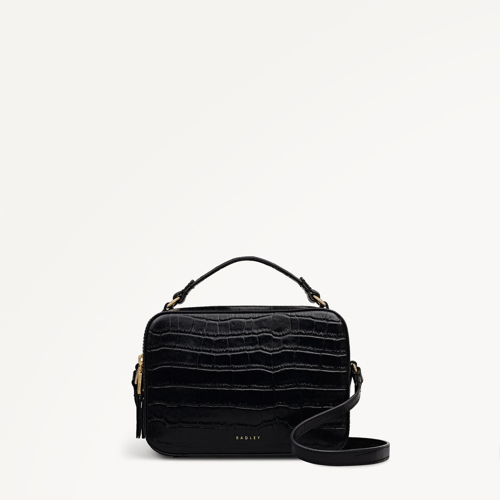 Hadley Lane - Faux Croc Medium Ziptop Cross Body - OHF11602