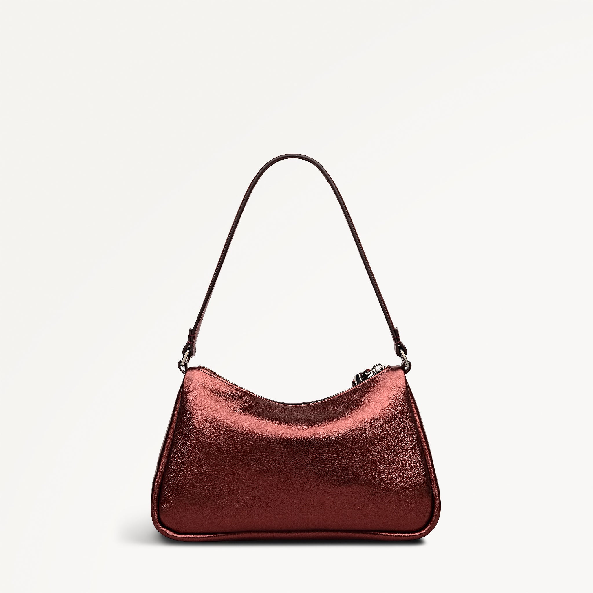 Carlton Close - Metallic Small Ziptop Shoulder Bronze - 112950