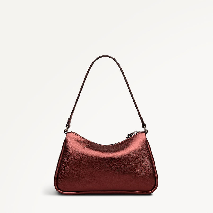 Carlton Close - Metallic Small Ziptop Shoulder Bronze - 112950