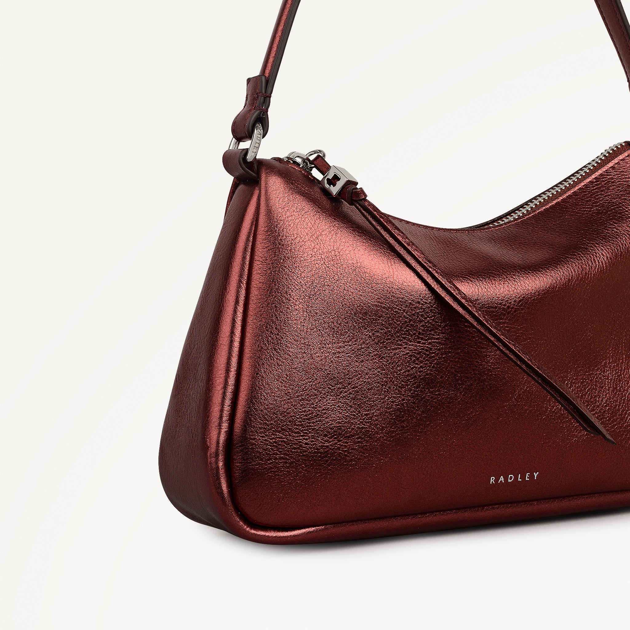 Carlton Close - Metallic Small Ziptop Shoulder Bronze - 112950