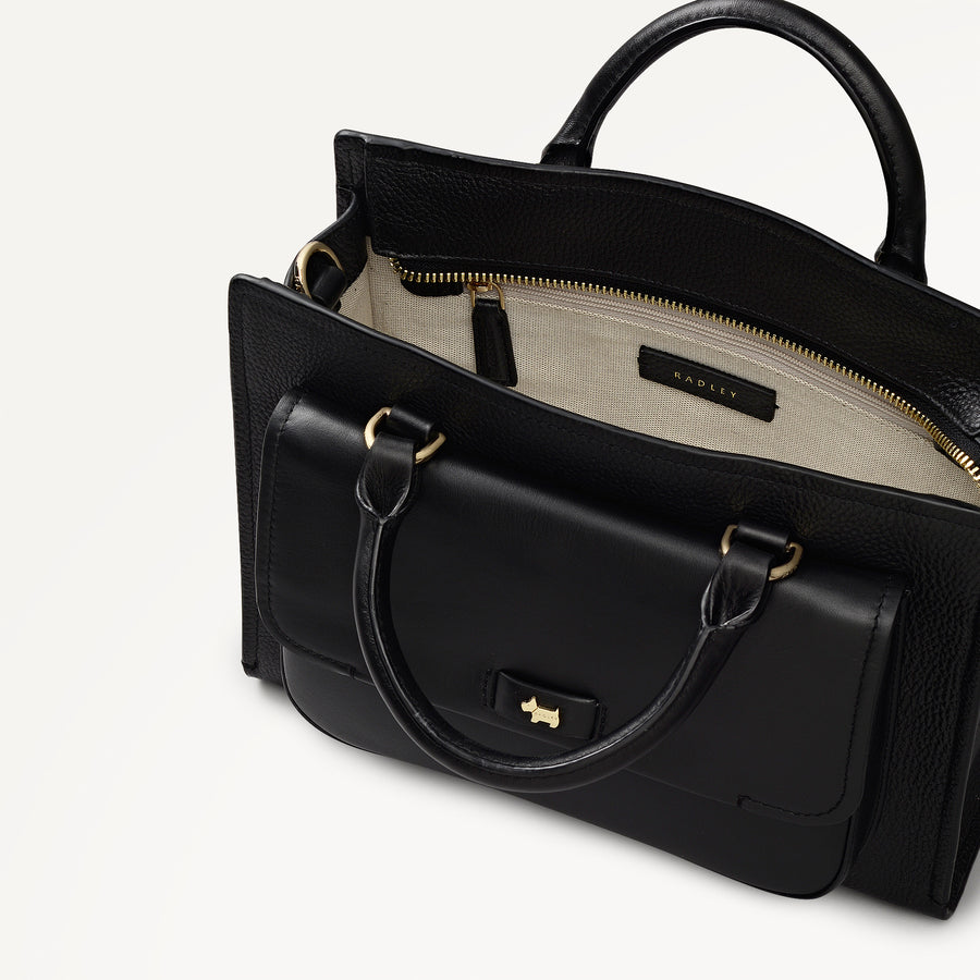 Talbot Way Medium Ziptop Grab Black - 112954
