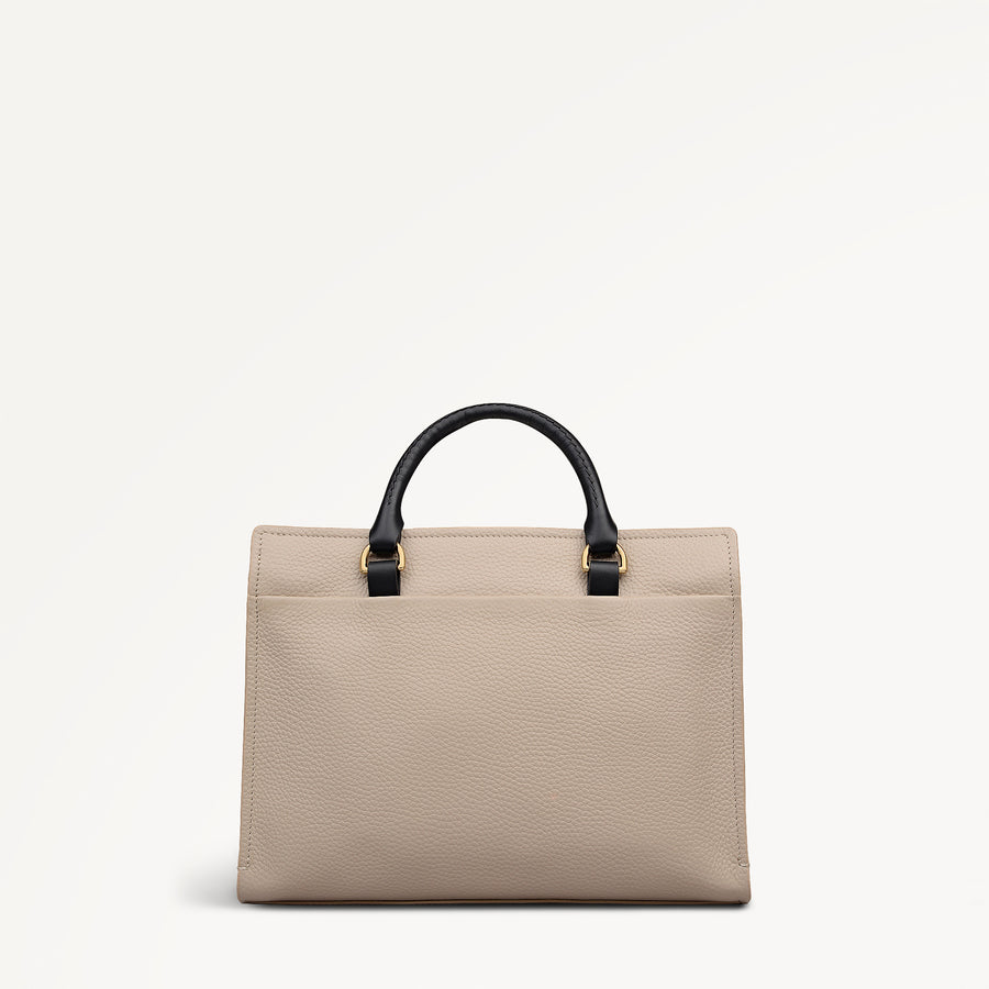 Talbot Way - Colourblock Medium Ziptop Grab Porcini - 112955