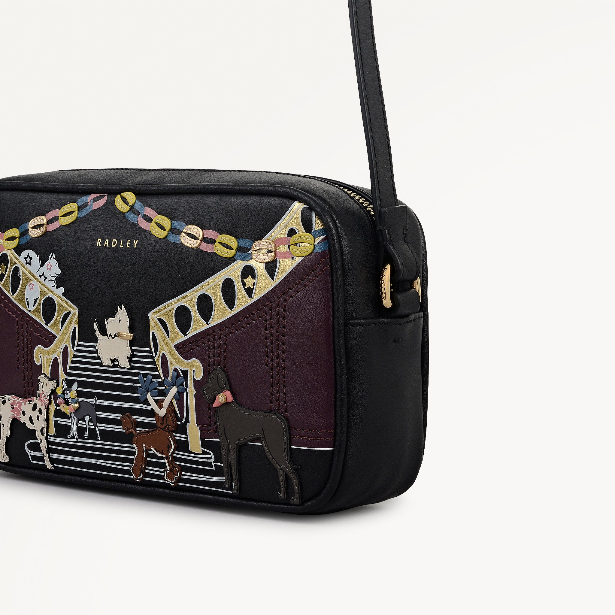 Party Pals Small Ziptop Cross Body Black - 112957