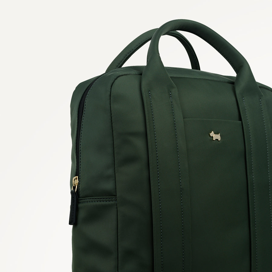 Grove Close Large Ziptop Backpack Khaki - 112960