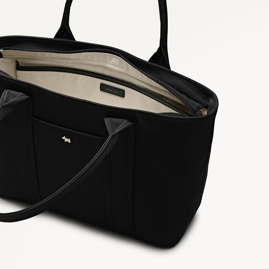 Grove Close - Responsible Large Ziptop Tote Black - 112965