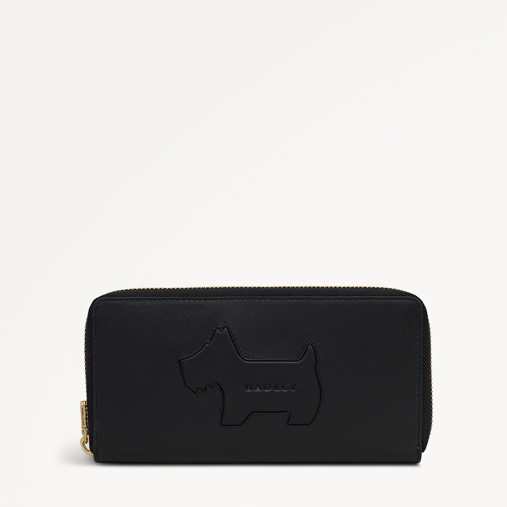 Hadley Lane Large Zip Around Wallet Black - 112968
