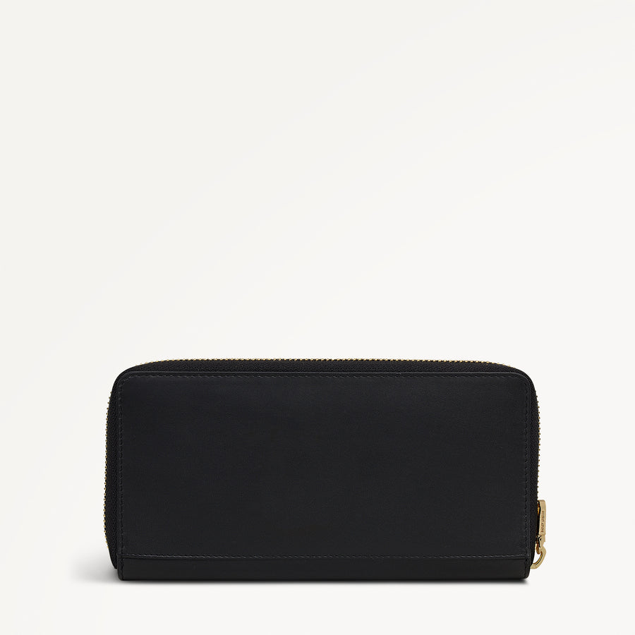 Hadley Lane Large Zip Around Wallet Black - 112968