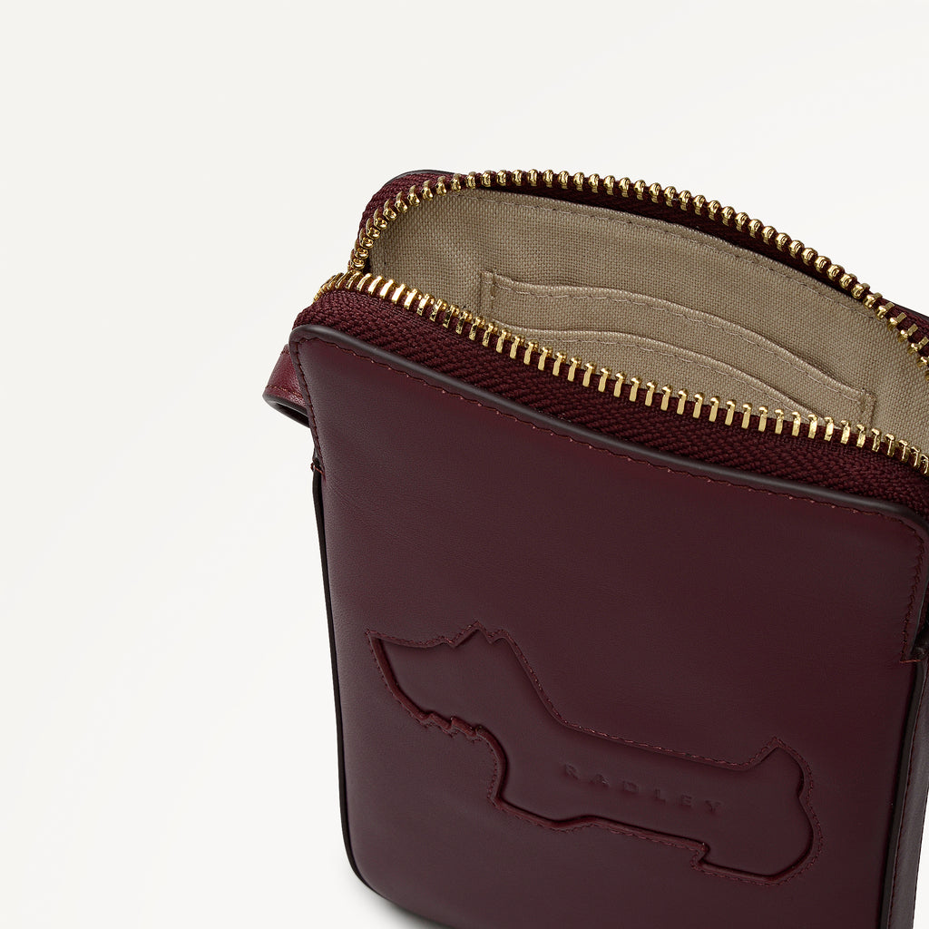 Hadley Lane Medium Phone Cross Body Dark Cherry - 112974