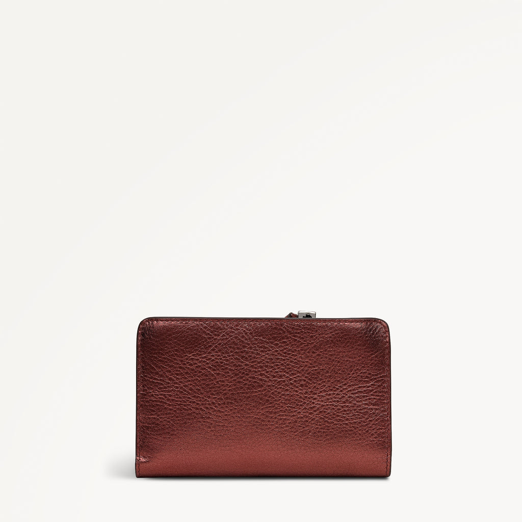Carlton Close - Metallic Medium Bifold Purse Bronze - 112978