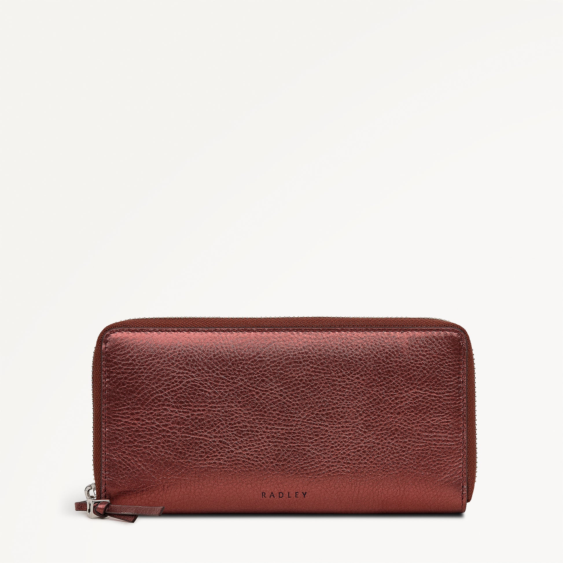 Carlton Close - Metallic Large Zip Around Wallet Bronze - 112979