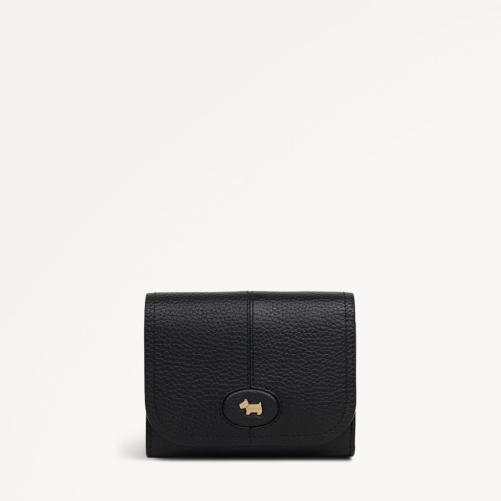 Maldon Mews Medium Flapover Purse Black - 112982