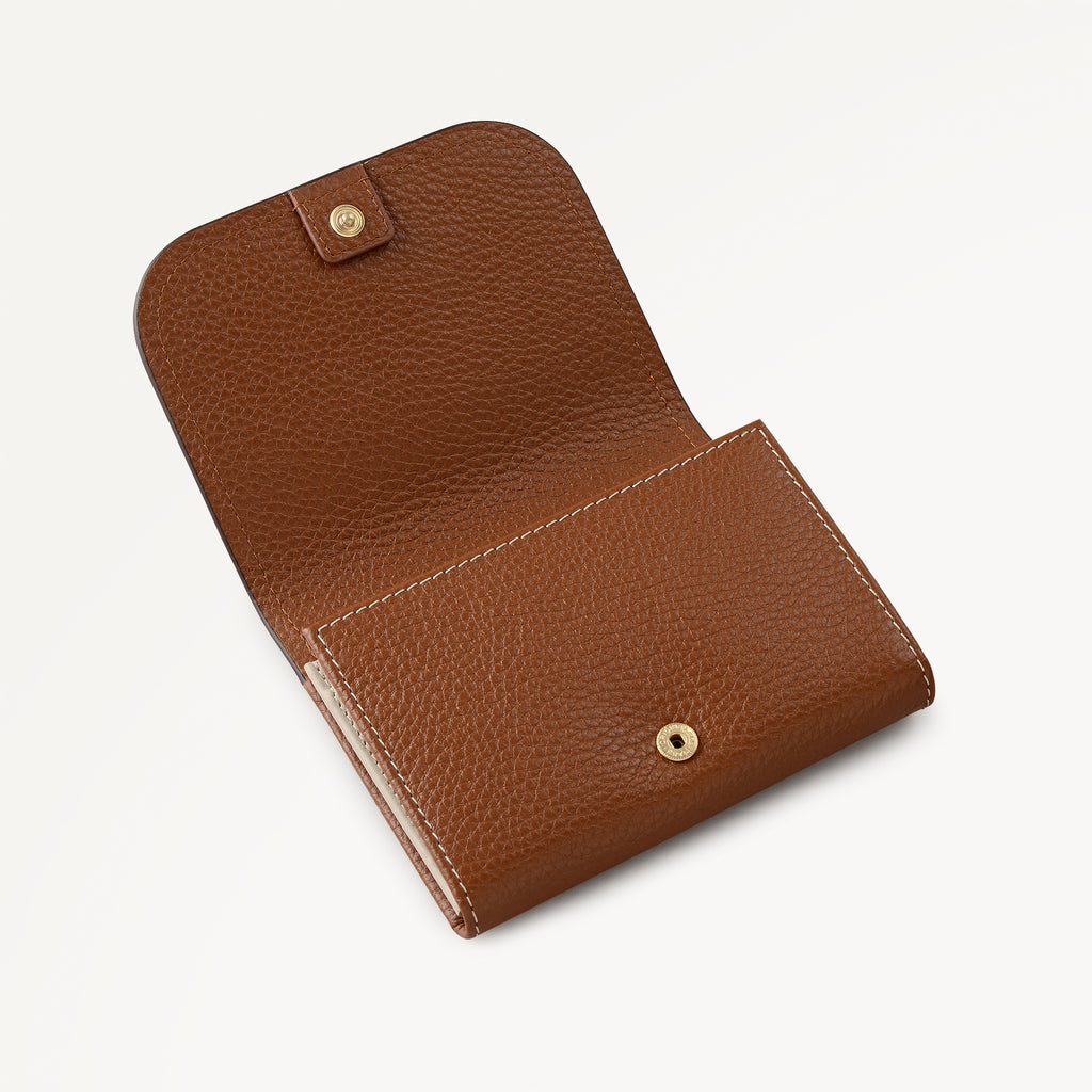 Maldon Mews Medium Flapover Purse Cognac - 112983