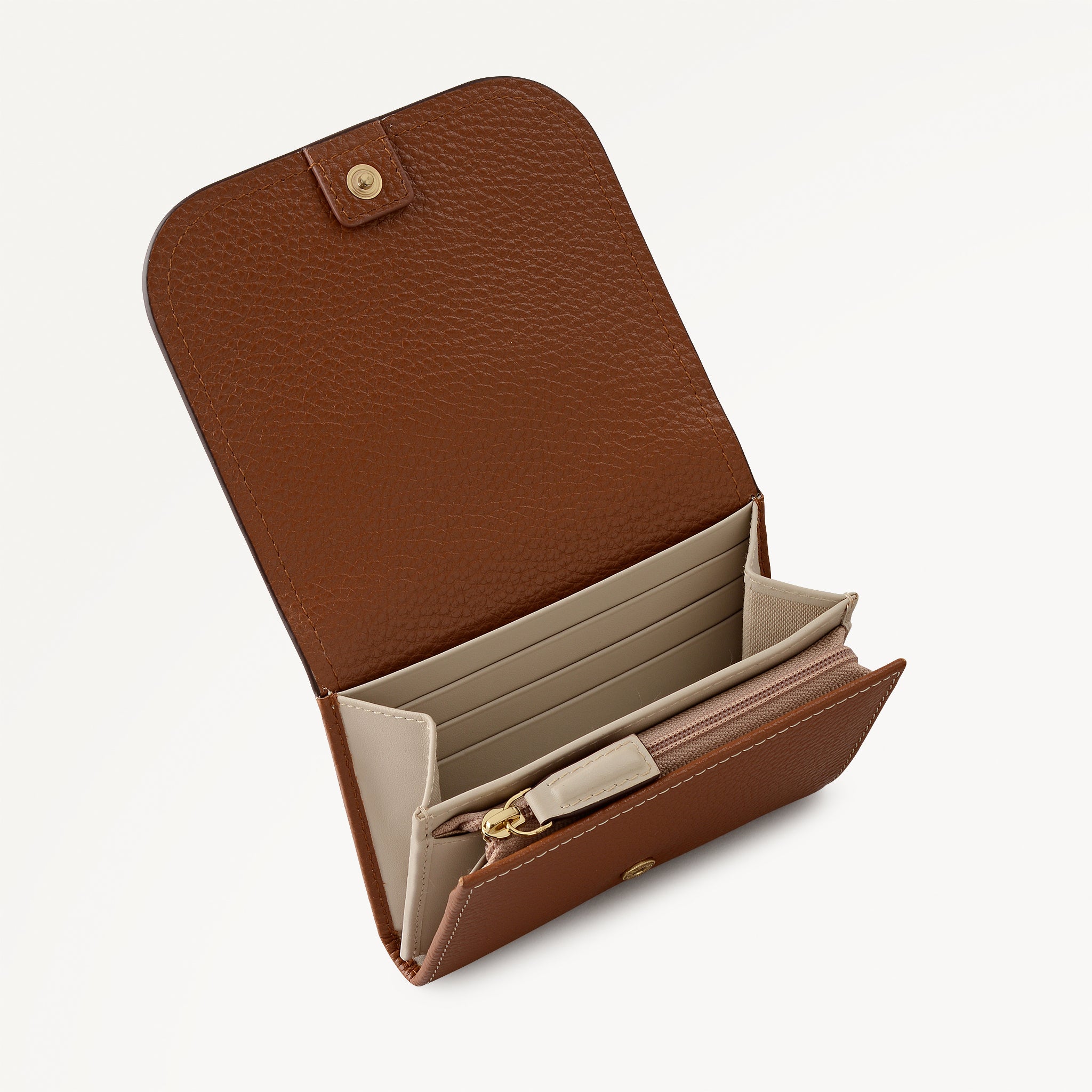 Maldon Mews Medium Flapover Purse Cognac - 112983