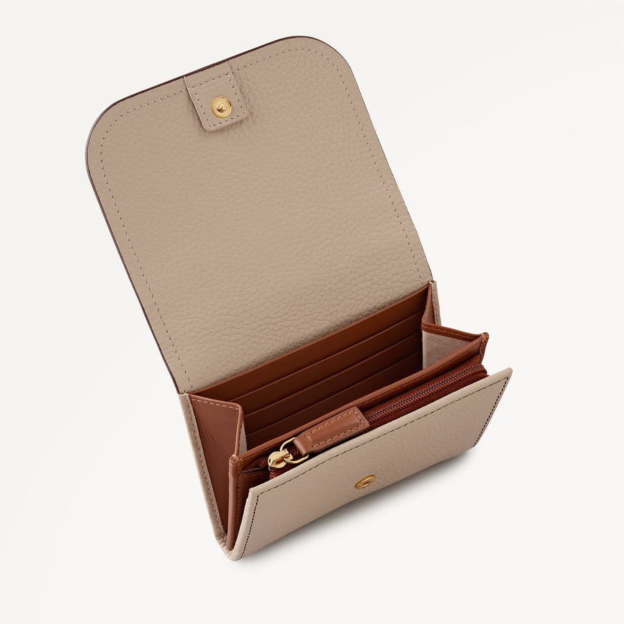 Maldon Mews Medium Flapover Purse Porcini - 112984