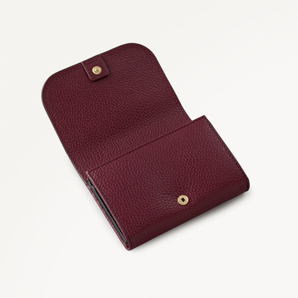 Maldon Mews Medium Flapover Purse Dark Cherry - 112985