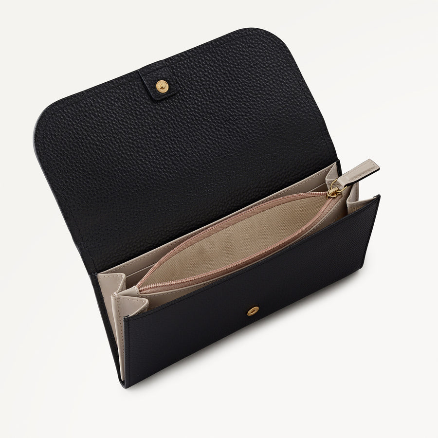 Maldon Mews Large Flapover Wallet Black - 112986