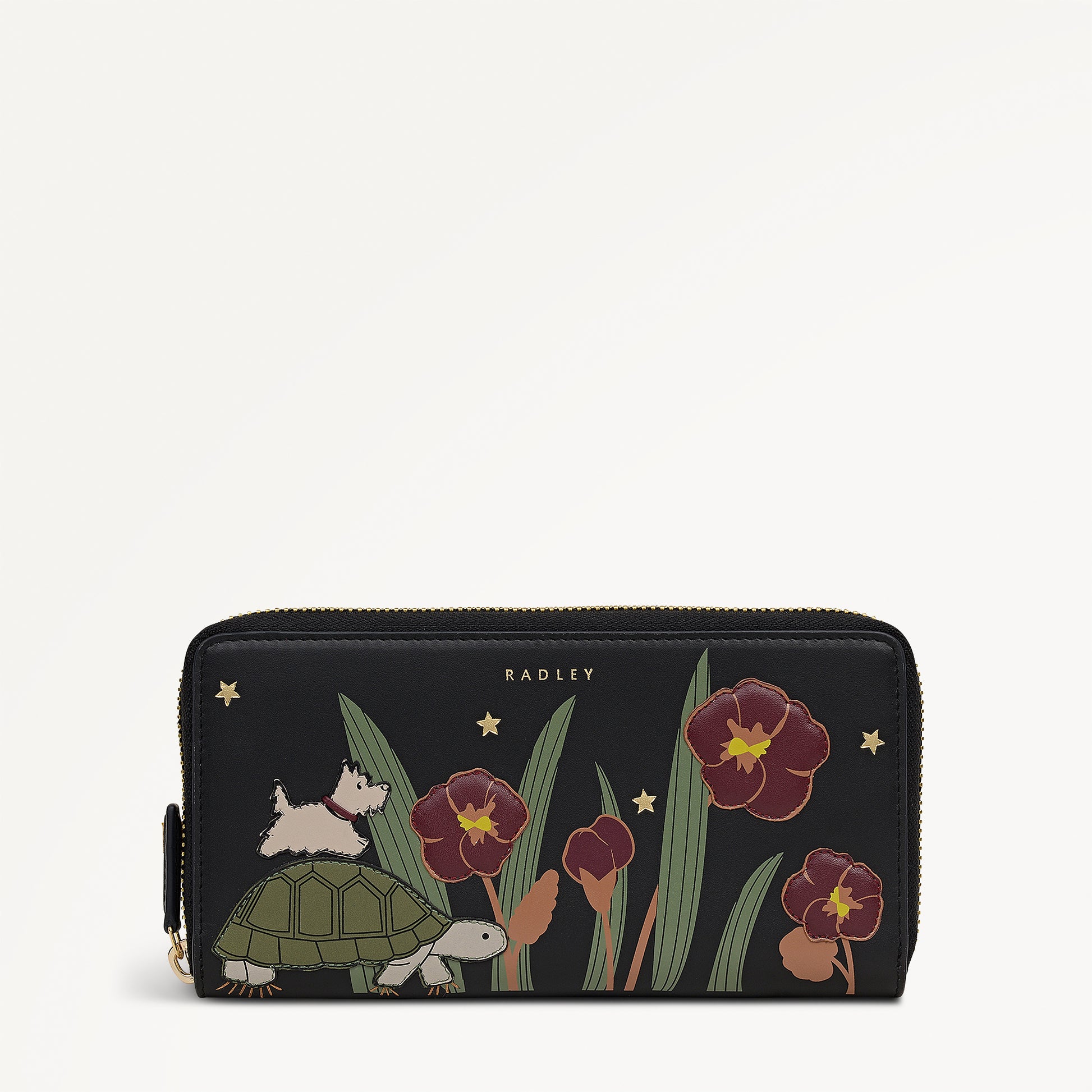 Midnight Wanderer Large Zip Around Wallet Black - 112990