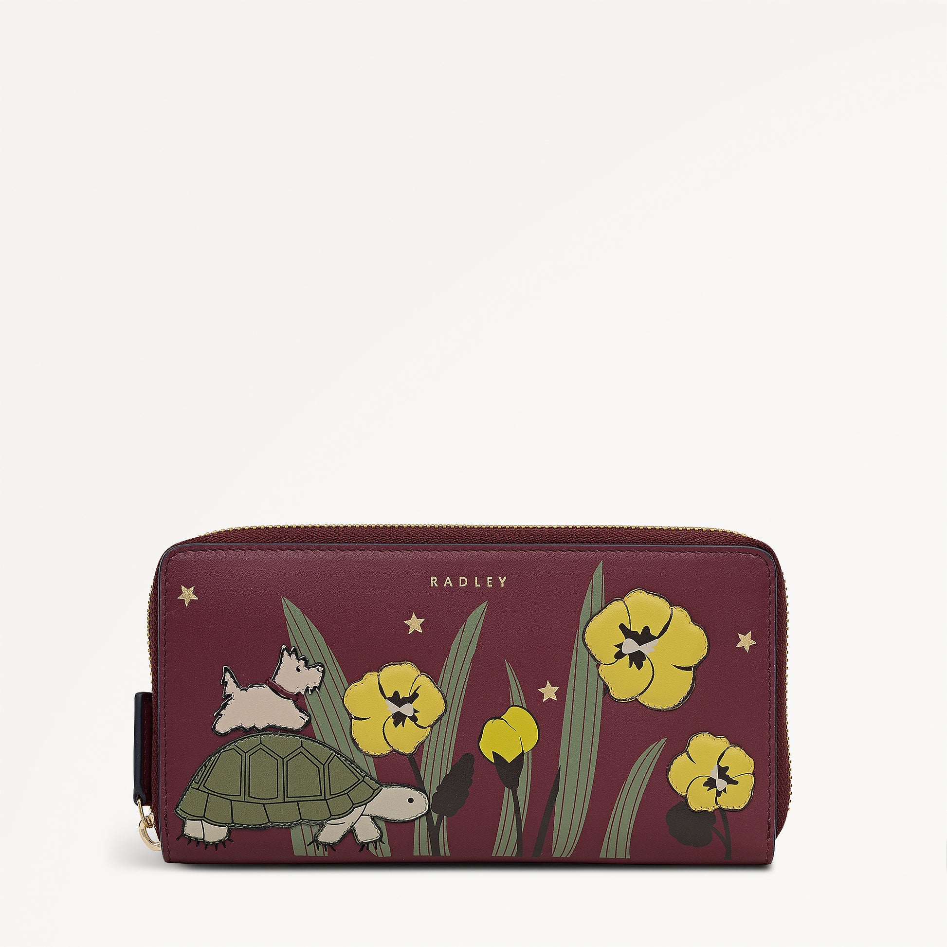 Midnight Wanderer Large Zip Around Wallet Dark Cherry - 112991